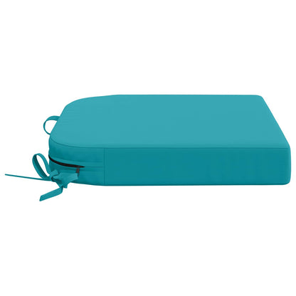 4-Piece Seat Cushions SOEST 4 pcs 100% Polyester Turquoise