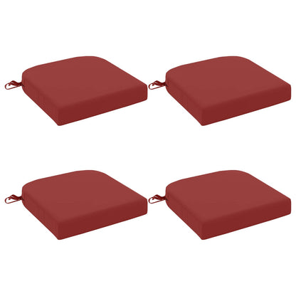 4-Piece Seat Cushions SOEST 4 pcs 100% Polyester Wine Red
