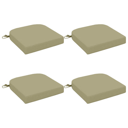 4-Piece Seat Cushions SOEST 4 pcs 100% Polyester Light Green
