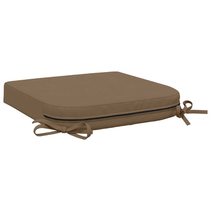 4-Piece Seat Cushions SOEST 4 pcs 100% Polyester Taupe