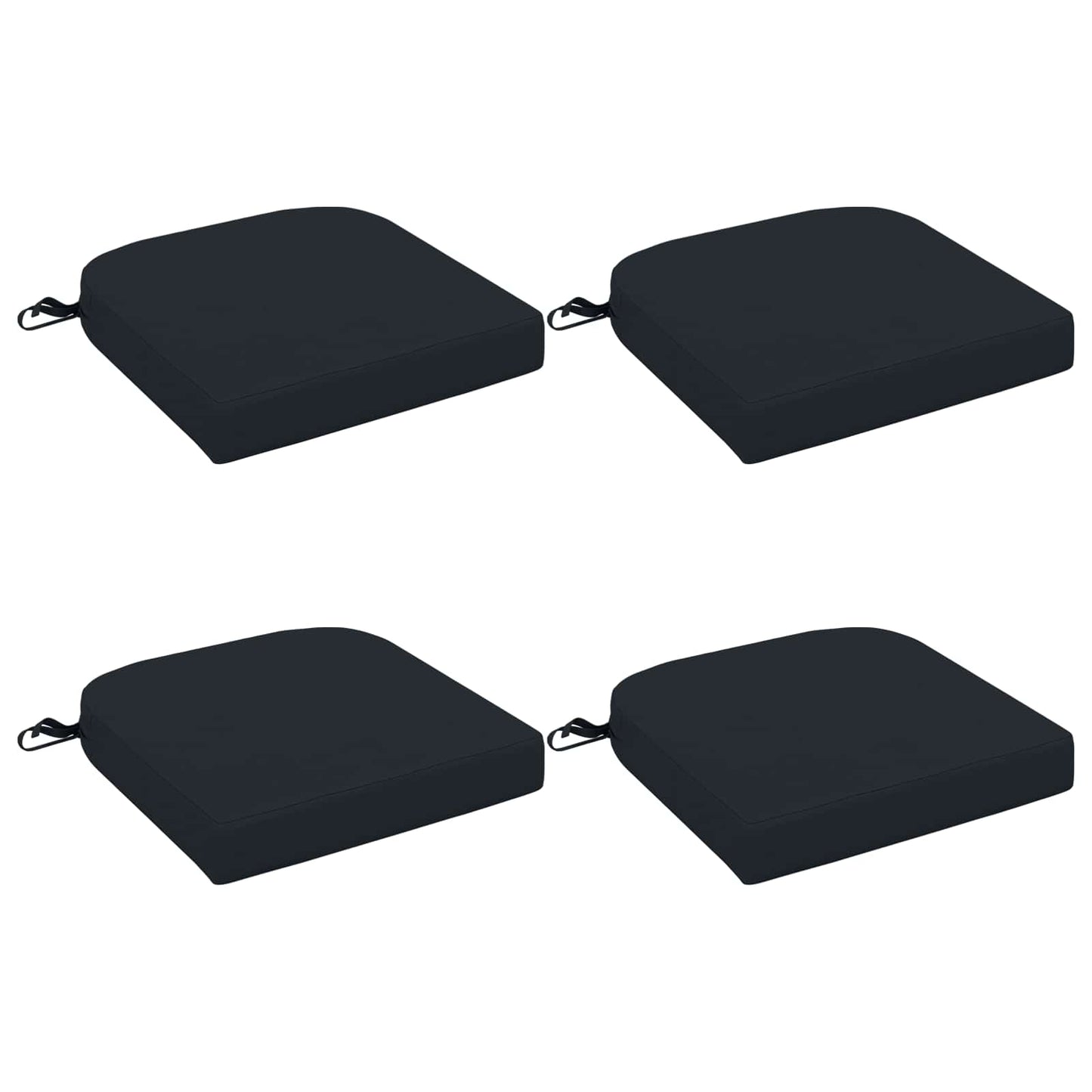 4-Piece Seat Cushions SOEST 4 pcs 100% Polyester Dark Blue