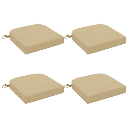 4-Piece Seat Cushions SOEST 4 pcs 100% Polyester Beige