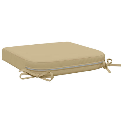 4-Piece Seat Cushions SOEST 4 pcs 100% Polyester Beige