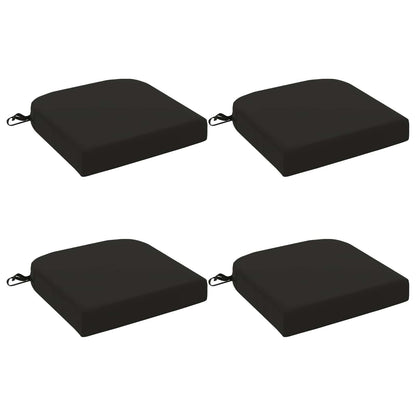 4-Piece Seat Cushions SOEST 4 pcs 100% Polyester Black