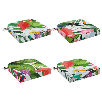 4-Piece Seat Cushions SOEST 4 pcs 100% Polyester Multicolour