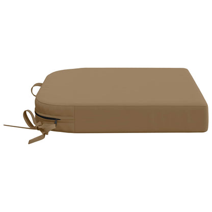 4-Piece Seat Cushions SOEST 4 pcs 100% Polyester Taupe