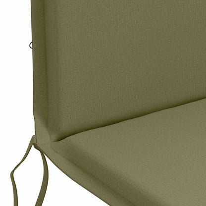 High Back Chair Cushion GEMERT 4 pcs 100% Polyester Olive Green