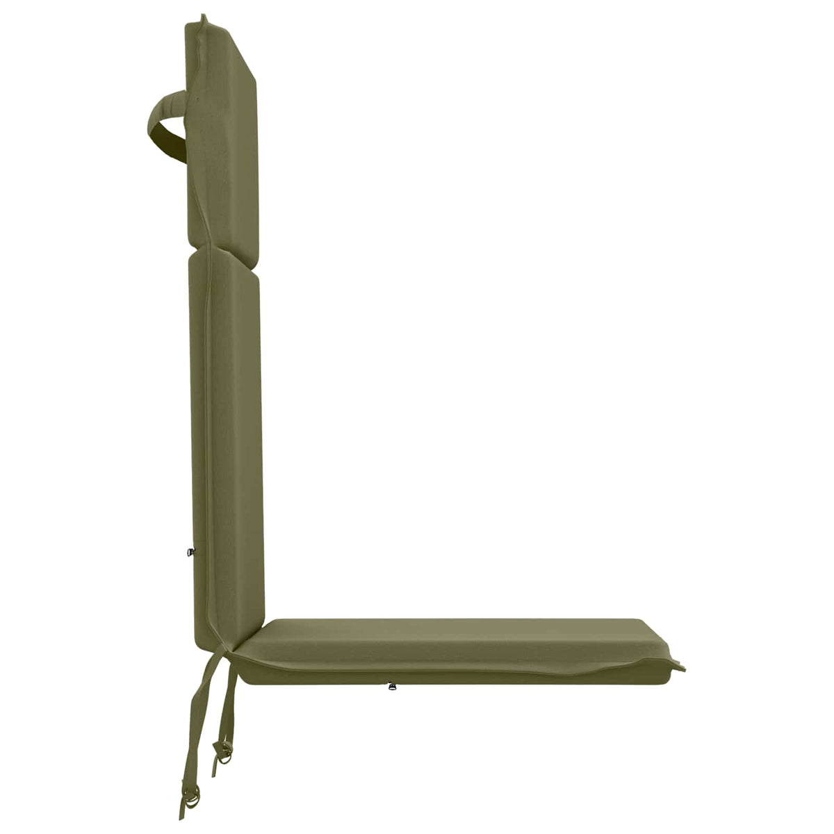 High Back Chair Cushion GEMERT 4 pcs 100% Polyester Olive Green