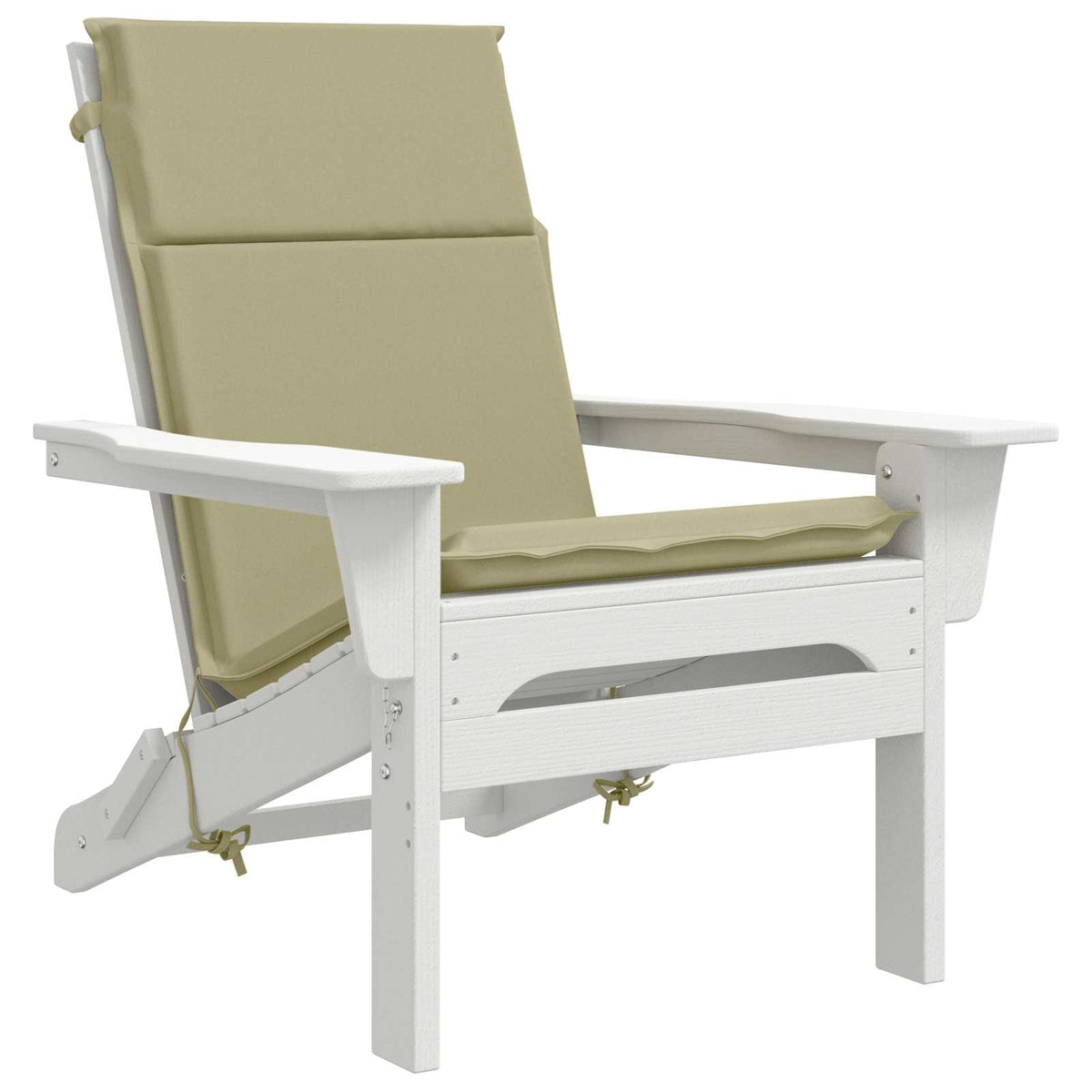High Back Chair Cushion GEMERT 4 pcs 100% Polyester Light Green