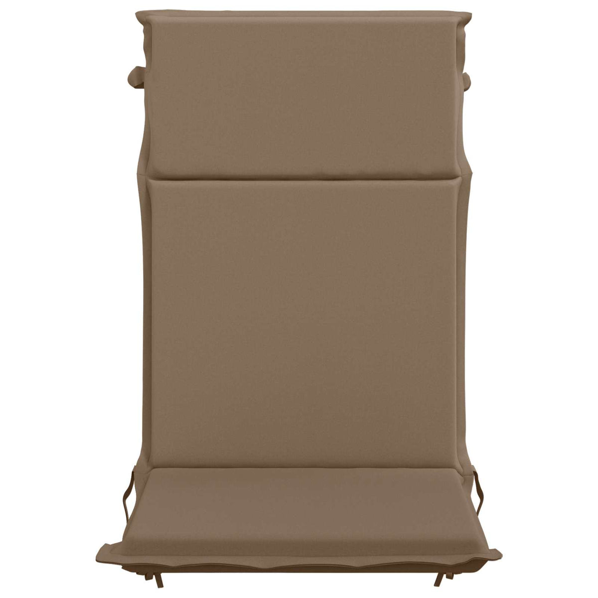 High Back Chair Cushion GEMERT 4 pcs 100% Polyester Taupe
