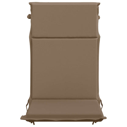 High Back Chair Cushion GEMERT 4 pcs 100% Polyester Taupe
