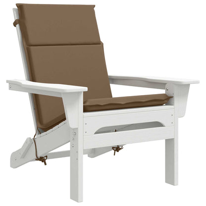High Back Chair Cushion GEMERT 4 pcs 100% Polyester Taupe