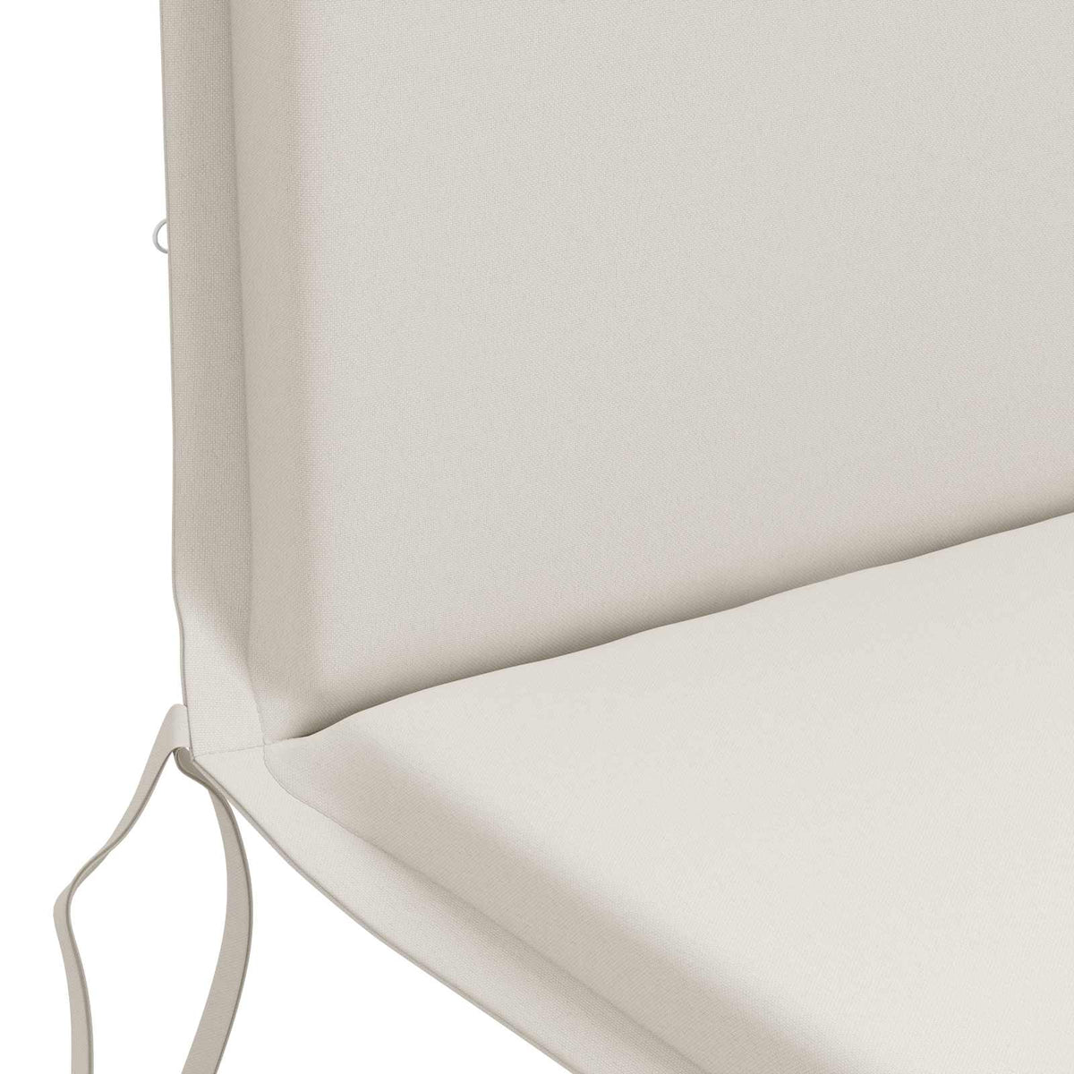 High Back Chair Cushion GEMERT 4 pcs 100% Polyester White
