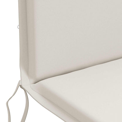 High Back Chair Cushion GEMERT 4 pcs 100% Polyester White