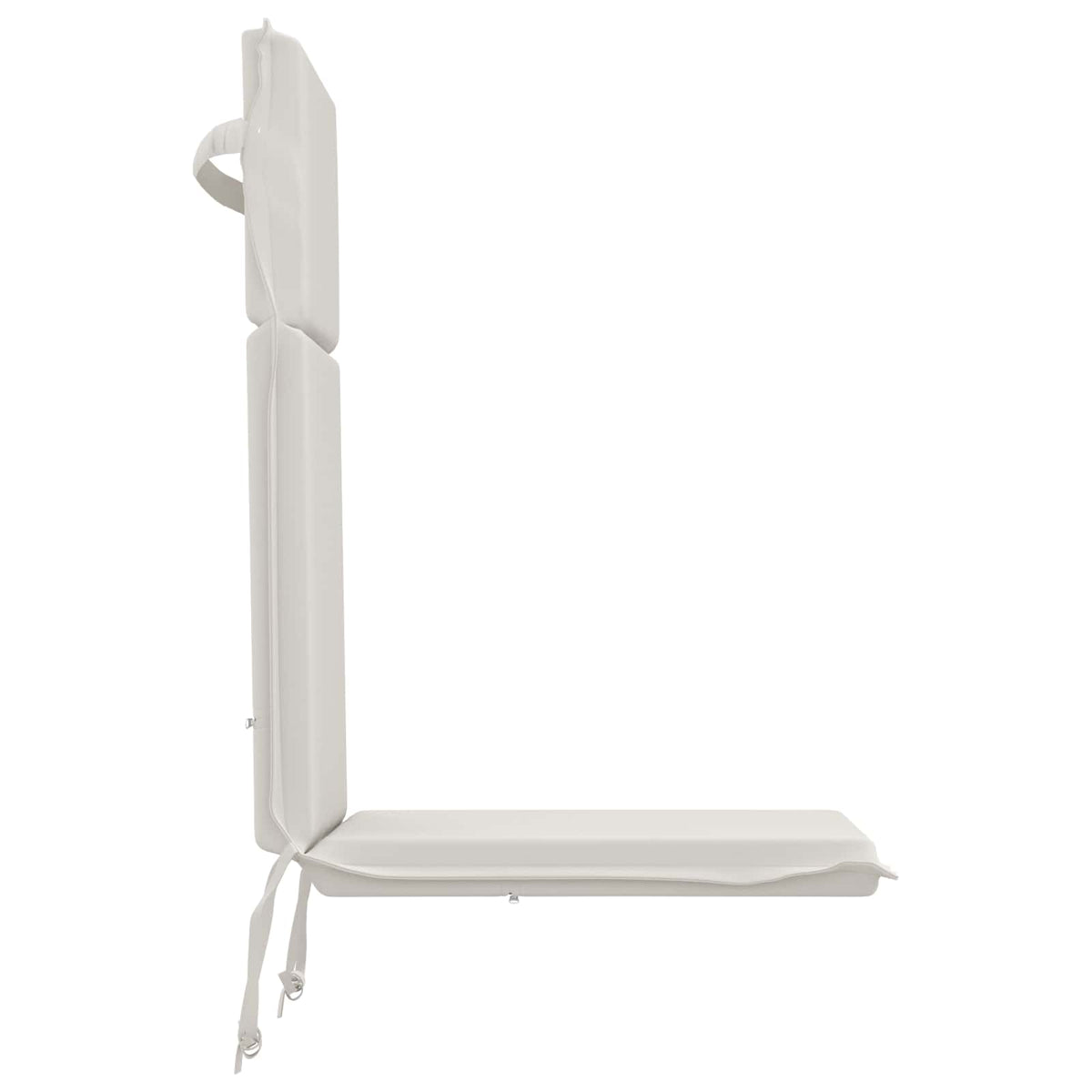 High Back Chair Cushion GEMERT 4 pcs 100% Polyester White