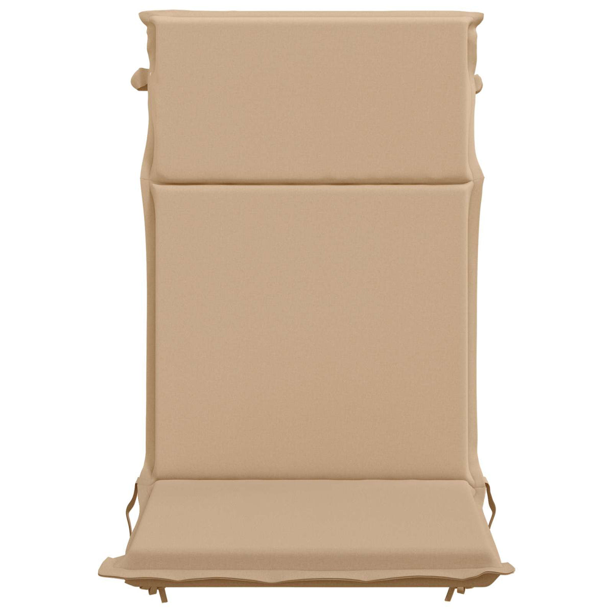 High Back Chair Cushion GEMERT 4 pcs 100% Polyester Sand