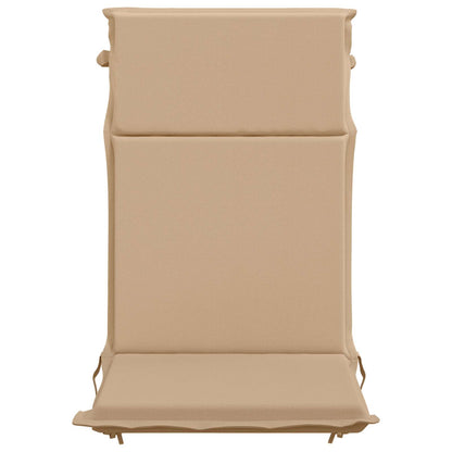 High Back Chair Cushion GEMERT 4 pcs 100% Polyester Sand