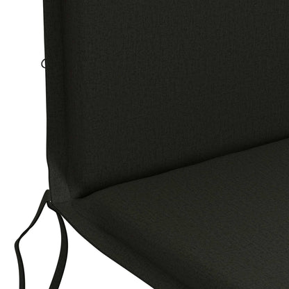 High Back Chair Cushion GEMERT 4 pcs 100% Polyester Black