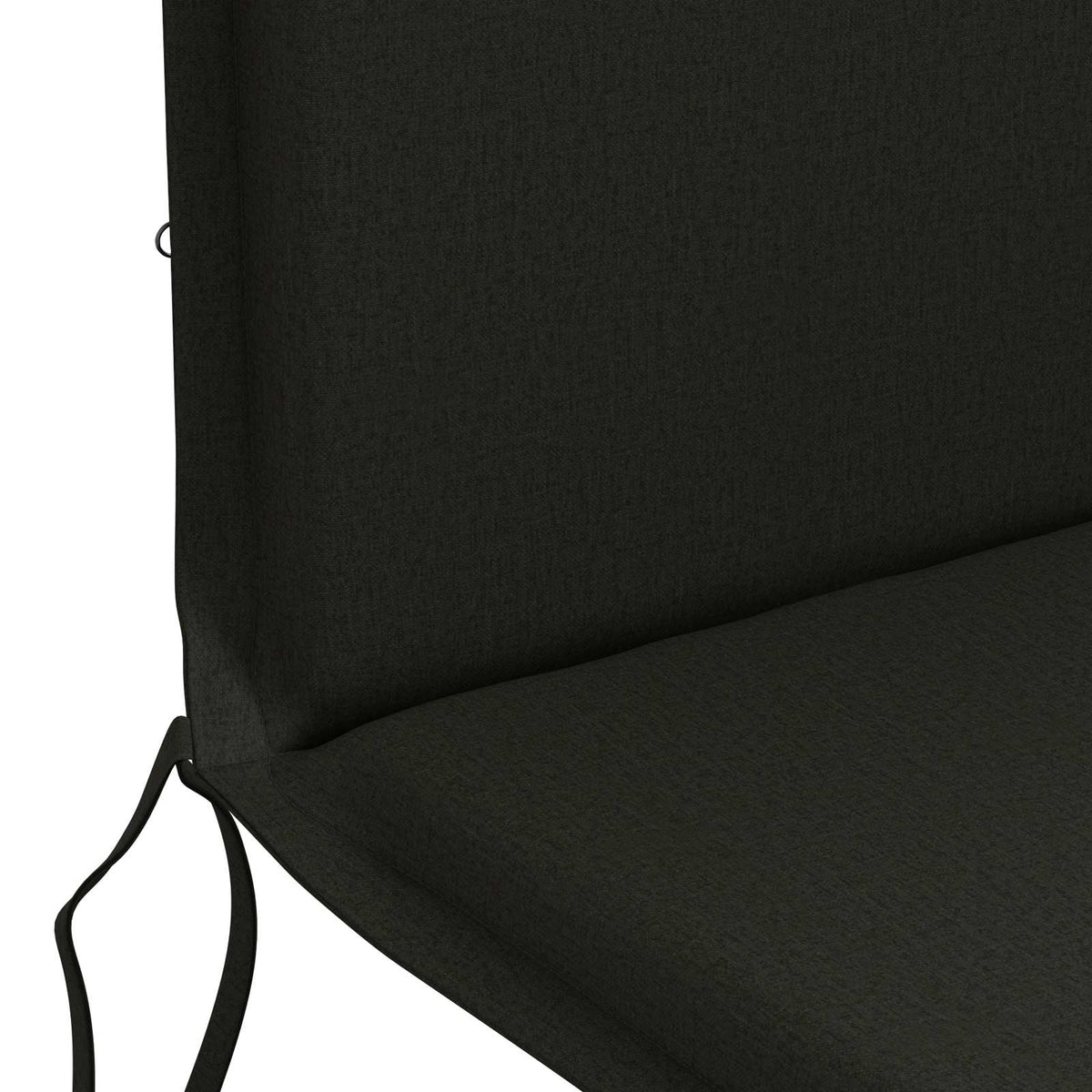 High Back Chair Cushion GEMERT 6 pcs 100% Polyester Black