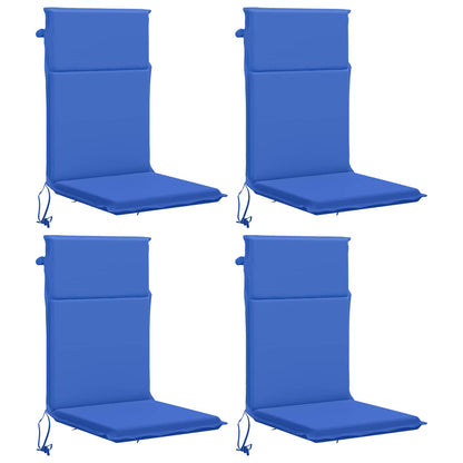 High Back Chair Cushion GEMERT 4 pcs 100% Polyester Royal Blue