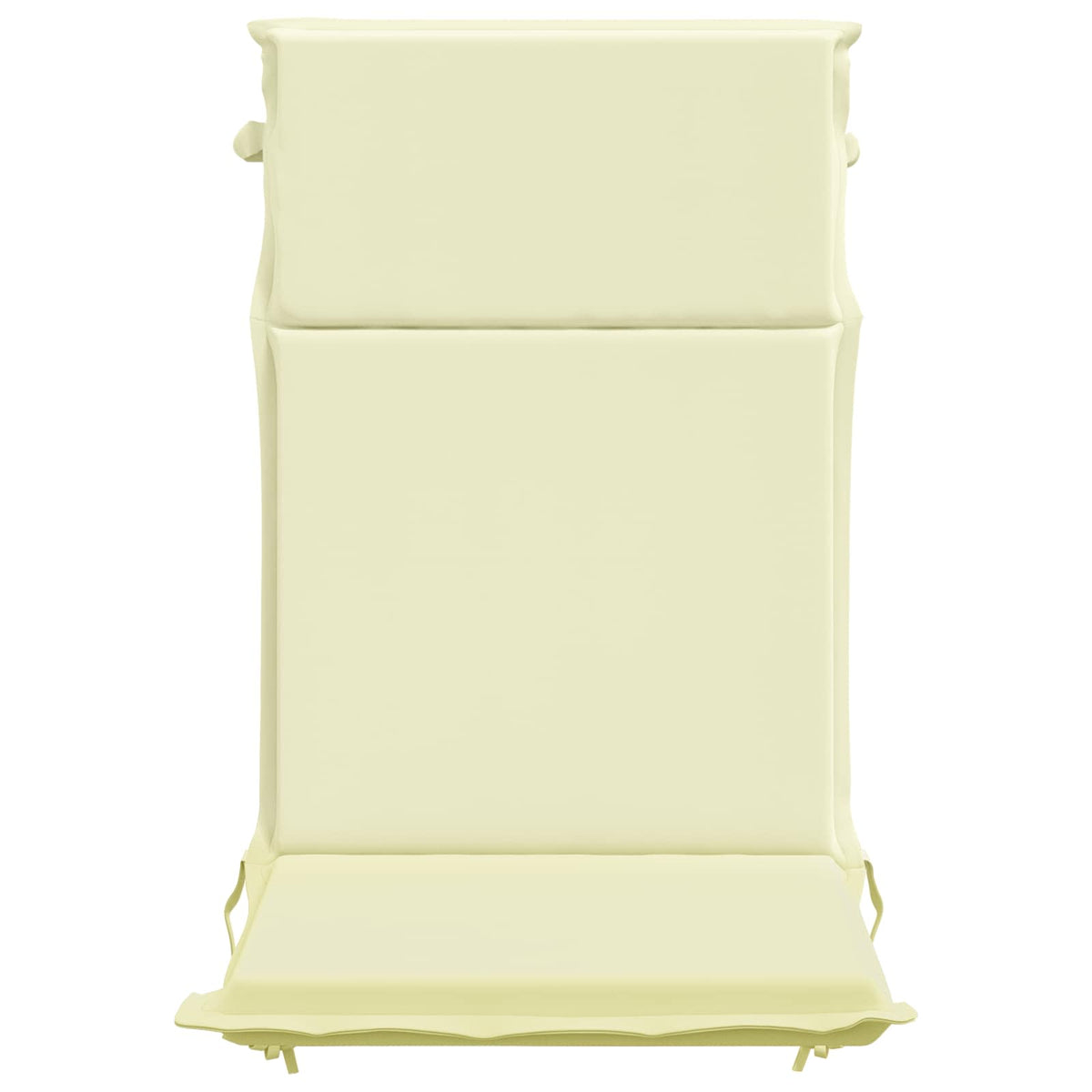 High Back Chair Cushion GEMERT 6 pcs 100% Polyester Cream