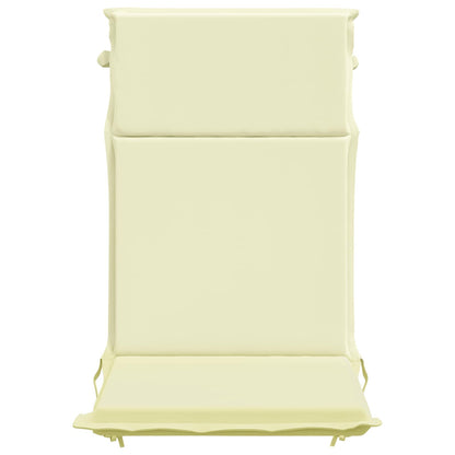 High Back Chair Cushion GEMERT 6 pcs 100% Polyester Cream