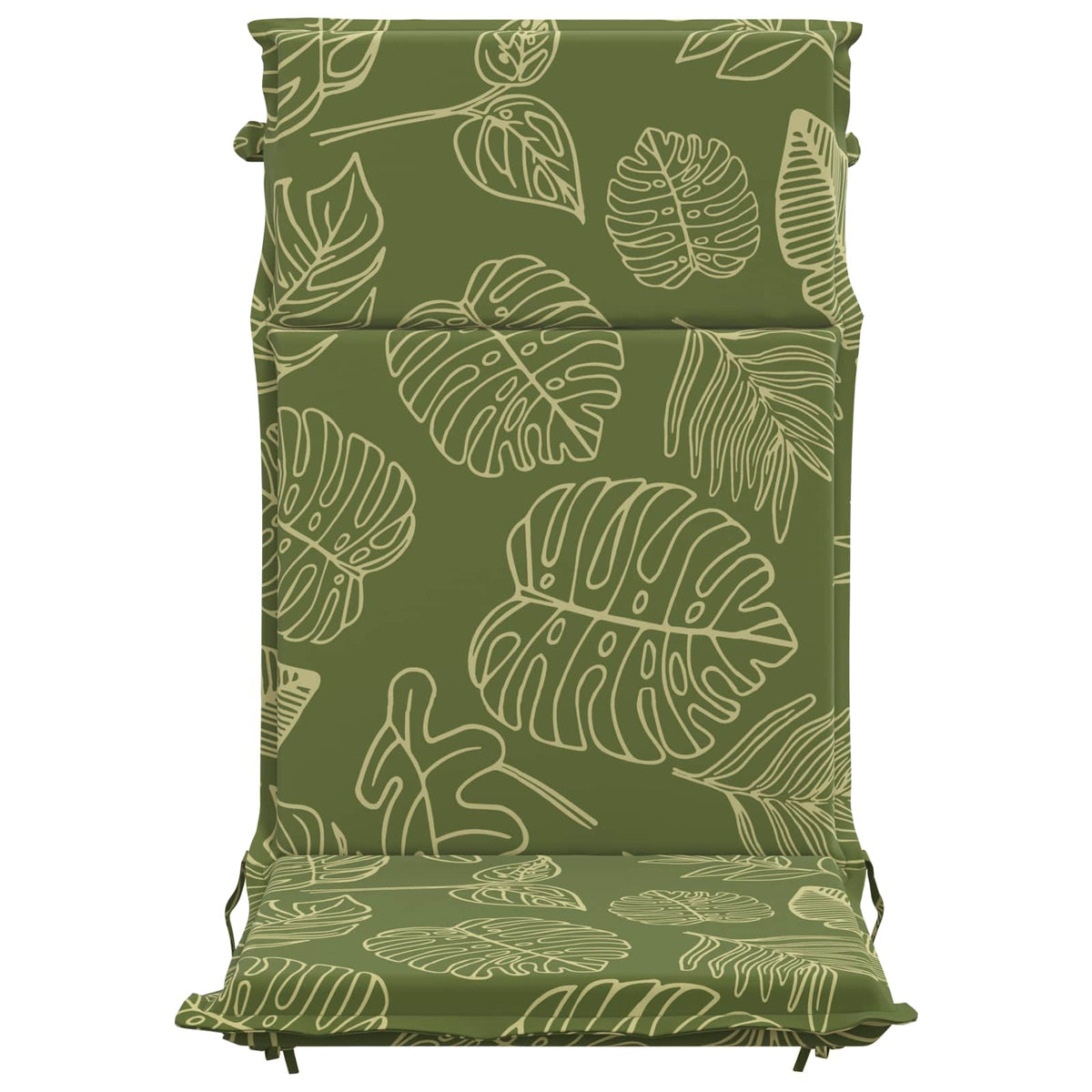 High Back Chair Cushion GEMERT 4 pcs 100% Polyester Leaf Design