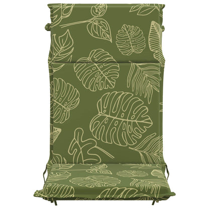 High Back Chair Cushion GEMERT 4 pcs 100% Polyester Leaf Design
