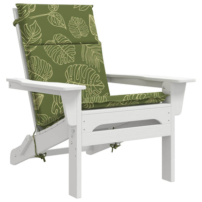 High Back Chair Cushion GEMERT 4 pcs 100% Polyester Leaf Design