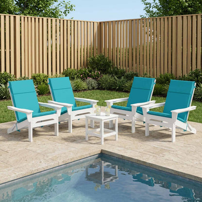 High Back Chair Cushion GEMERT 6 pcs 100% Polyester Turquoise