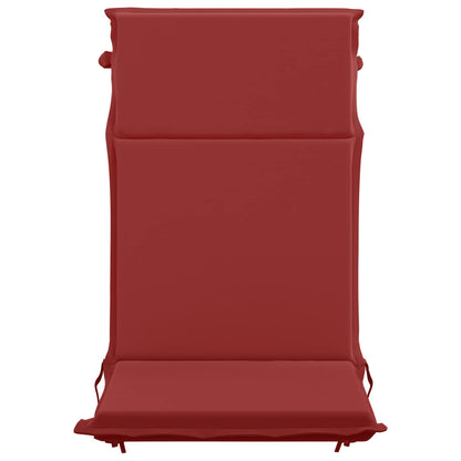 High Back Chair Cushion GEMERT 4 pcs 100% Polyester Wine Red