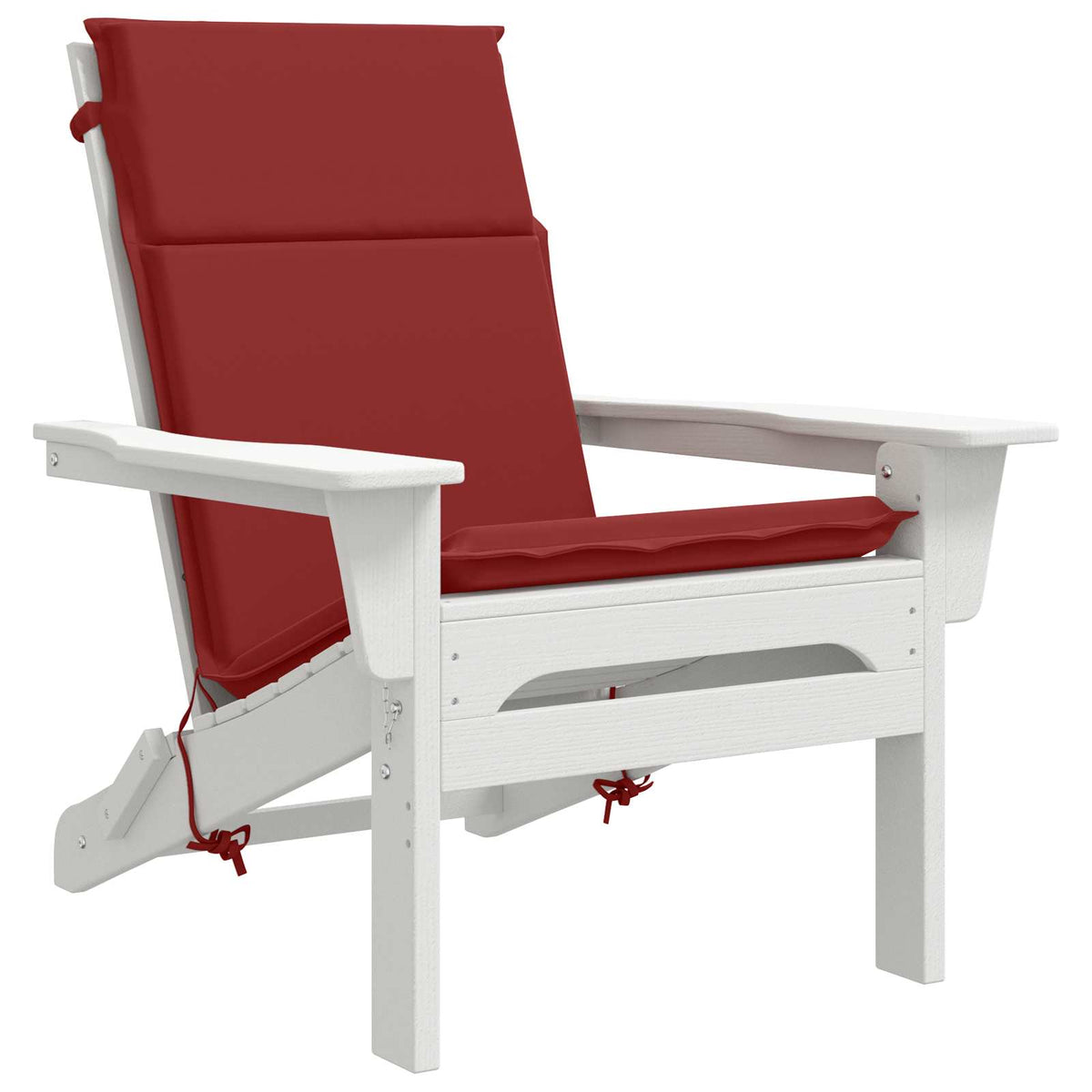 High Back Chair Cushion GEMERT 4 pcs 100% Polyester Wine Red