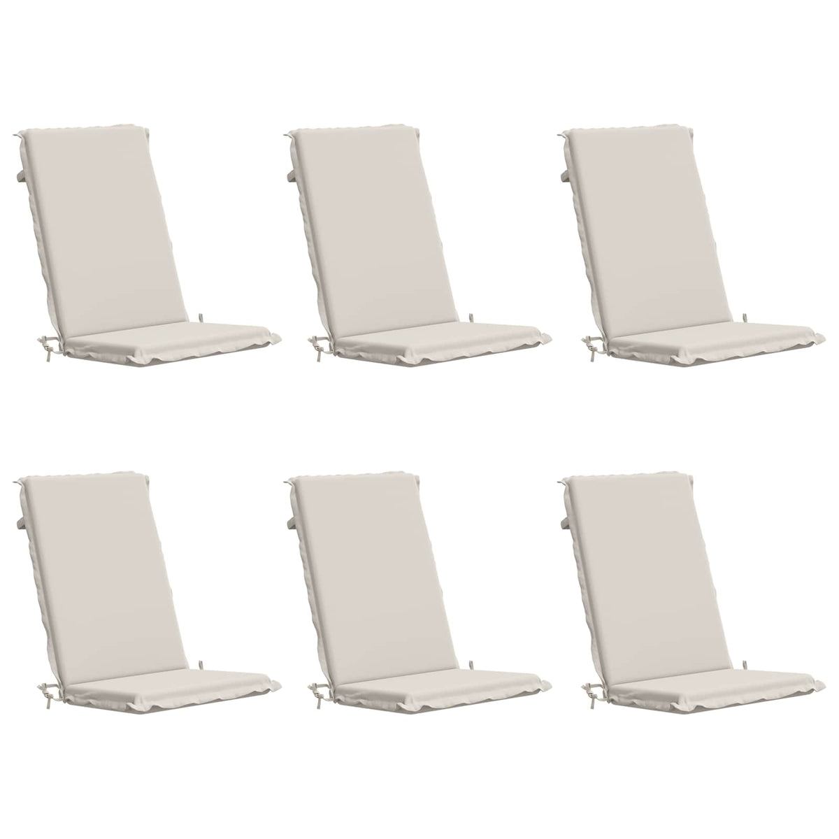 6-Piece High Back Bhair Cushions GEMERT 6 pcs 100% Polyester