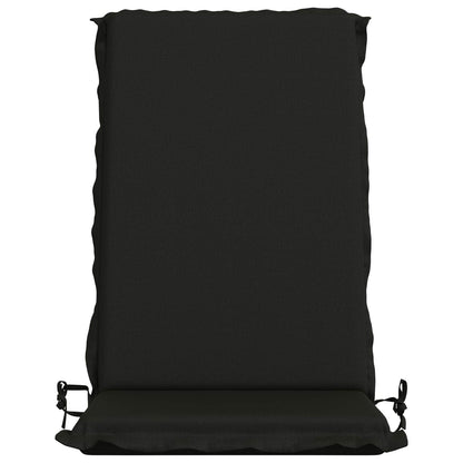 High Back Chair Cushion GEMERT 4 pcs 100% Polyester Black