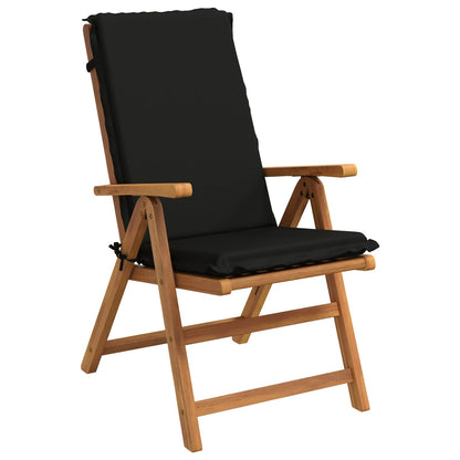 High Back Chair Cushion GEMERT 4 pcs 100% Polyester Black