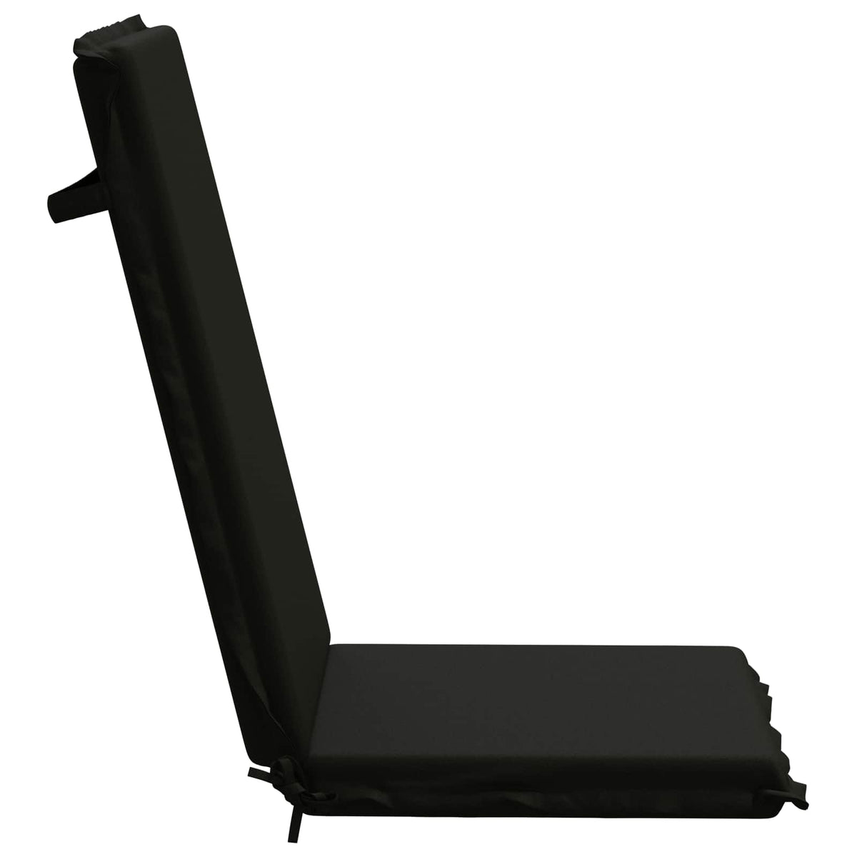 High Back Chair Cushion GEMERT 4 pcs 100% Polyester Black