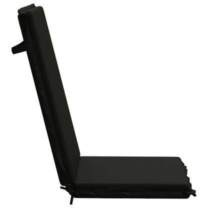 High Back Chair Cushion GEMERT 4 pcs 100% Polyester Black