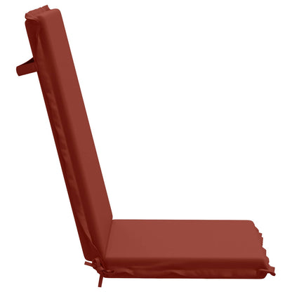 High Back Chair Cushion GEMERT 4 pcs 100% Polyester Red