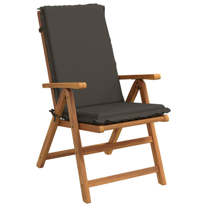 High Back Chair Cushion GEMERT 4 pcs 100% Polyester Anthracite