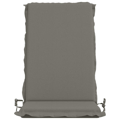 High Back Chair Cushion GEMERT 4 pcs 100% Polyester Grey