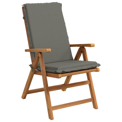 High Back Chair Cushion GEMERT 6 pcs 100% Polyester Grey