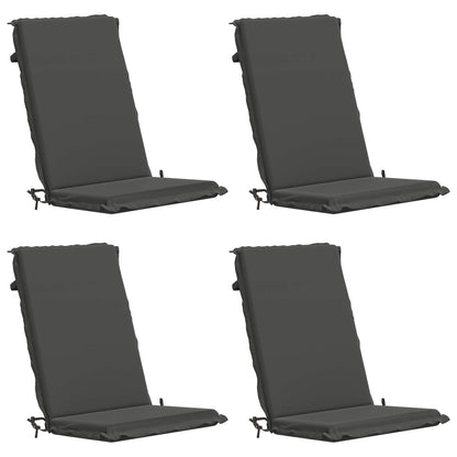 High Back Chair Cushion GEMERT 4 pcs 100% Polyester Anthracite