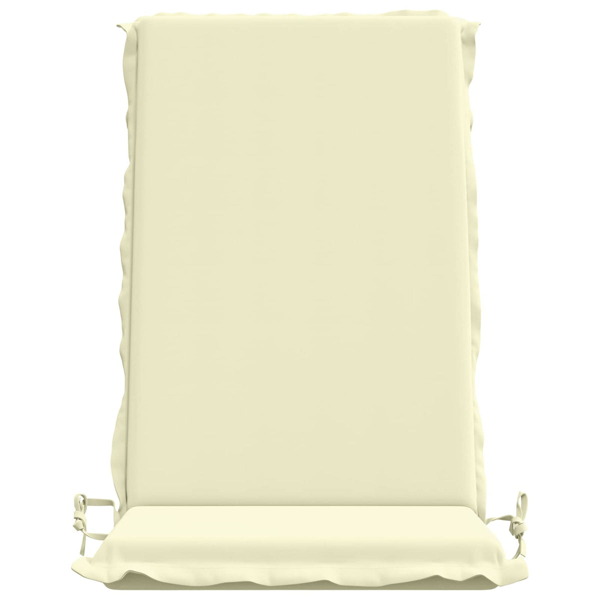 High Back Chair Cushion GEMERT 4 pcs 100% Polyester Cream
