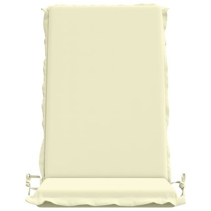 High Back Chair Cushion GEMERT 4 pcs 100% Polyester Cream