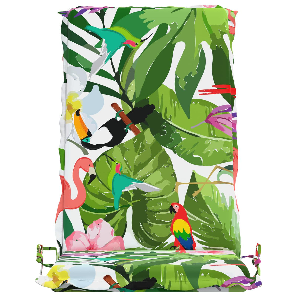 High Back Chair Cushion GEMERT 4 pcs 100% Polyester Multicolour