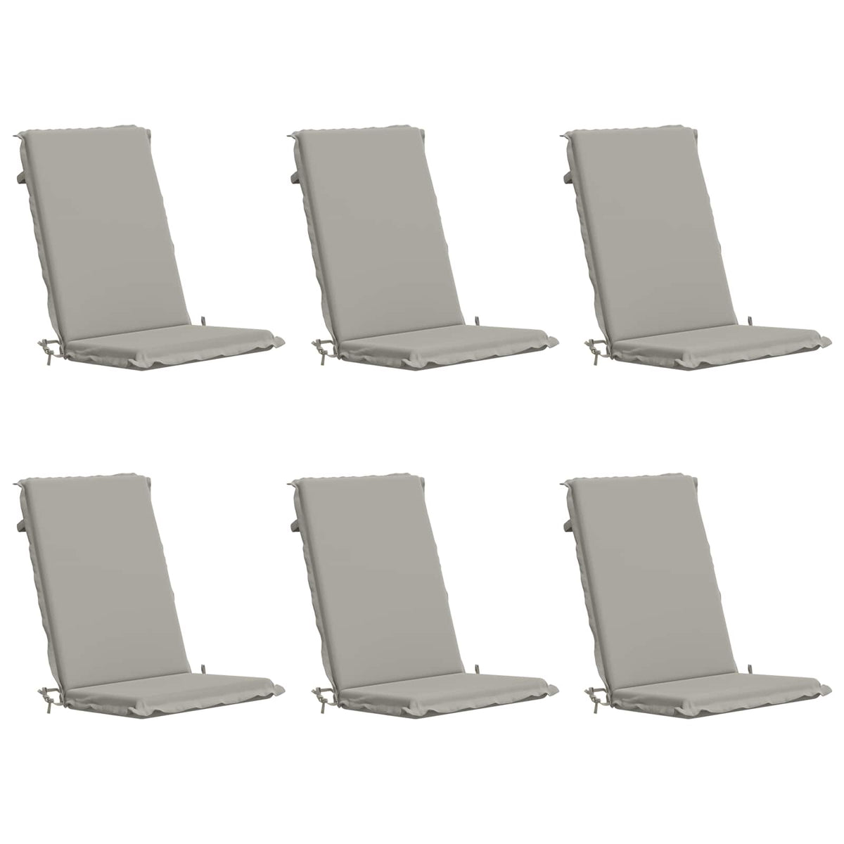 6-Piece High Back Bhair Cushions GEMERT 6 pcs 100% Polyester