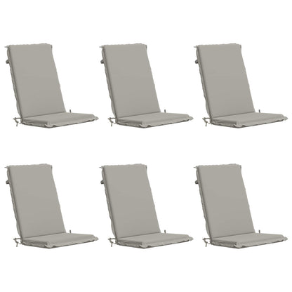 6-Piece High Back Bhair Cushions GEMERT 6 pcs 100% Polyester