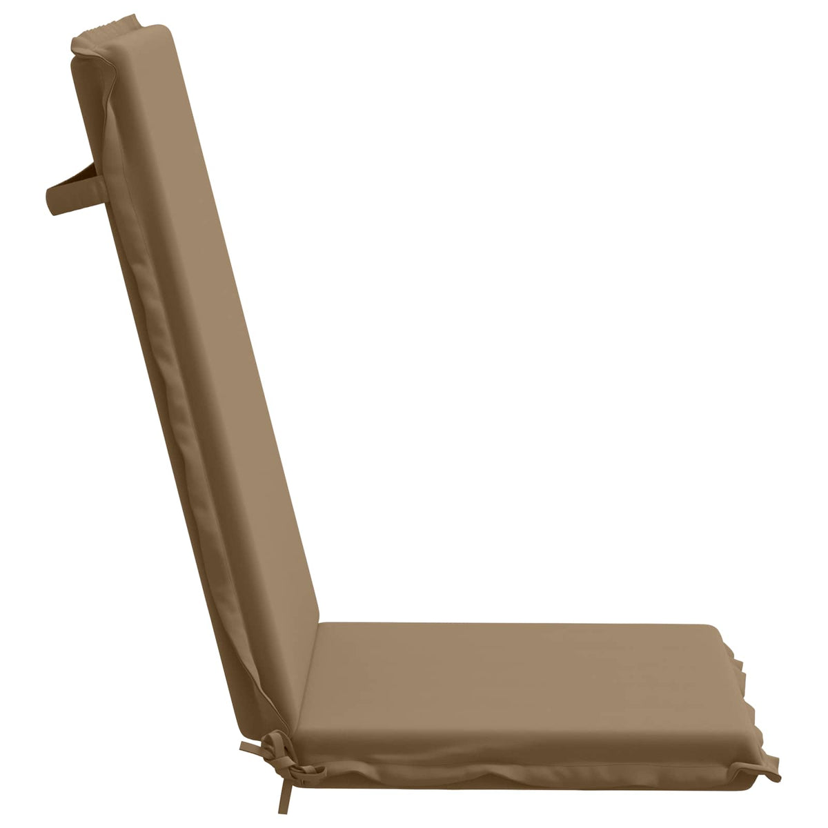 High Back Chair Cushion GEMERT 4 pcs 100% Polyester Taupe
