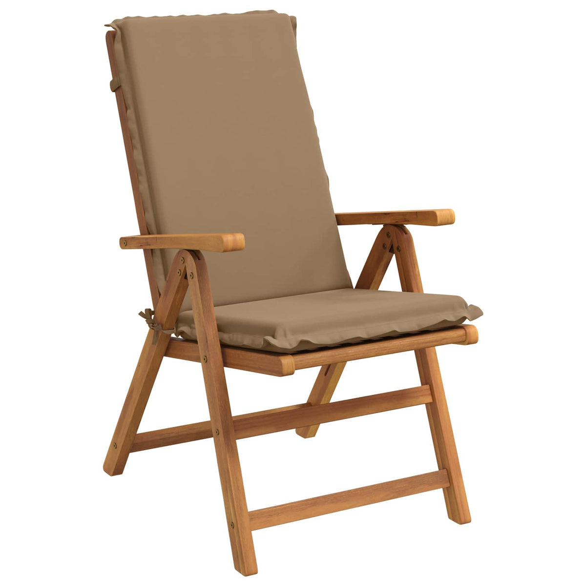 High Back Chair Cushion GEMERT 6 pcs 100% Polyester Taupe