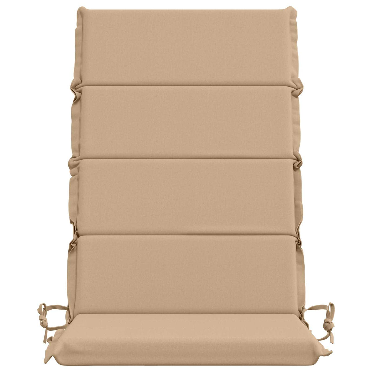 High Back Chair Cushion GEMERT 4 pcs 100% Polyester Sand